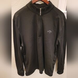Callaway Golf Men's Size XL-Large Black & Gray 1/4 Zip Pullover Jacket EUC ⛳️
